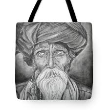 How to draw a grandpa easy coloring pages for children step. Indian Man Tote Bag For Sale By Amit Mitra