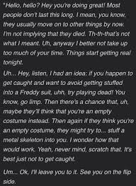 4 Weeks At Freddy S Week One Fnaf 1 Night 3 Discussion Thread Fivenightsatfreddys
