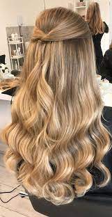 43 Eye Catching Half Up Hairstyles Half Up For Loose Waves In 2021 Hairdo For Long Hair Long Hair Styles Prom Hairstyles For Long Hair