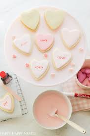 Sugar adds bulk and contributes to the cookies' color. Valentine Sugar Cookies Decorating Ideas Happy Happy Nester
