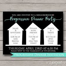 You may have heard of neighborhoods hosting progressive dinners, or progressive dinners hopping from restaurant to restaurant, but my friends and i decided to host. Progressive Dinner Party Invitation Announcement Card Etsy In 2021 Progressive Dinner Neighborhood Party Invitations Progressive Dinner Party