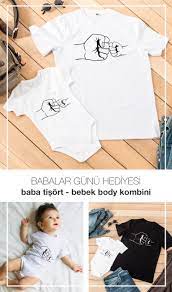Babaları mutlu etmek için bir çok etkinlik yapılıp, babalar gününe özel hediyeler verilir. Babalar Gunu Hediyesi Baba Cocuk Kombini Babalar Kadin Tisort Bebek
