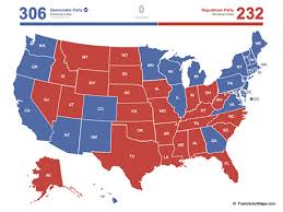 Maps of or relating to the united states of america, by territory and country subdivisions. Powerpoint Map Of The United States Electoral Votes Free Vector Maps