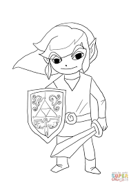 Coloriage Link De The Legend Of Zelda Wind Waker Coloriages A Imprimer Gratuits