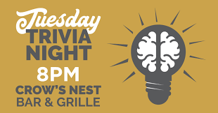 Find a trivia night near you. Trivia Question What Night Is Trivia Night At Crow S Nest Crow S Nest Bar Grille Captiva