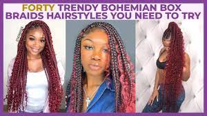 Crochets with curly or straight hair: 40 Bohemian Box Braids Protective Hairstyles Ideas Coils And Glory