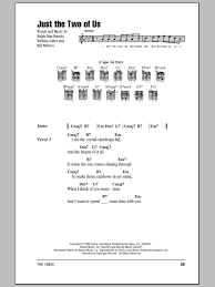 Just The Two Of Us Sheet Music Grover Washington Jr Feat Bill Withers Guitar Chords Lyrics C b7 em g c to make those rainbows in my mind when i think of you sometimes. just the two of us sheet music grover washington jr feat bill withers guitar chords lyrics