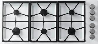 Shop wayfair for the best gas cooktop with downdraft. Dacor Dtct466gwng 46 Inch Gas Cooktop With 6 Sealed Burners 64 500 Btus Perma Flame Technology Smartflame Technology Continuous Grates Spill Basin With Permaclean Finish And Downdraft Compatible White Natural Gas