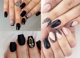 50 of the best black acrylic nail designs for unforgettable style. Top 70 Black Nail Designs In Different Shapes And Styles Yve Style Com