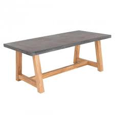 Outliv Veltis Gartentisch 250x100 Cm Akazie Polystone Teak Look Concrete Look Gartentisch Gartentisch Holz Teak