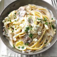 Artichoke Blue Cheese Fettuccine Recipe Pasta Dishes Fettuccine Recipes Recipes