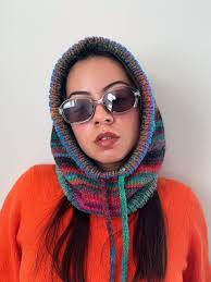 Buy PDF File for Knitting Pattern (english), Nebula Hood, Pictures and  Video Tutorial Included, Knit Hood Pattern Online in India