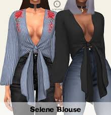 Selene Blouse The Sims 4 Catalog Sims 4 Dresses Sims 4 Mods Clothes Sims 4