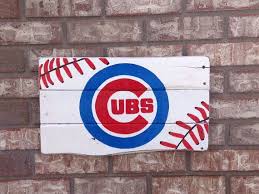 Chicago Cubs Baseball Stitch Wall Art By Kristalianedesigns 43 00 Baseball Crafts Chicago Cubs Cubs Baseball