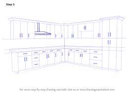 Learn How To Draw Kitchen Cabinets Furniture Step By Step Drawing Tutorials Kitchen Cabinets Drawing Kitchen Drawing Kitchen Cabinet Plans