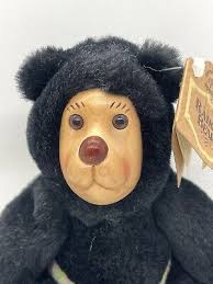 Raikes Bears 1990 Black Bear Nathan Applause Tagged Plush Collectible