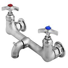 4.8 out of 5 stars. T S B 2480 Service Sink Faucet With Rough Chrome Plated Finish 3 4 Garden Hose Outlet And 4 Arm Handles