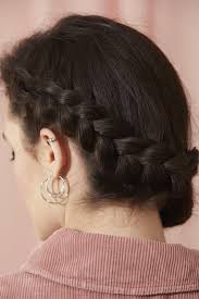 After you make a front french braid, you can pin it under your hair, bring it up to the high ponytail, or pin it next to the low bun, as featured. Hairstyles For Thick Hair 4 Braided Hairstyles You Have To Try
