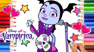 There are vampirina coloring pages which only display the titular character. Vampirina Ghoul Girls Coloring Page Vampirina Coloring Book Disney Vampirina Drawing Vee Poppy Youtube