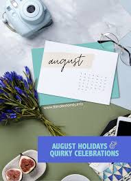 Rock the block kitchen designs 2021 holidays printable list. August Holidays Quirky Celebrations 2021 Flanders Family Homelife