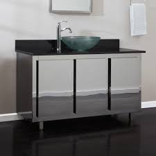 stainless steel bathroom vanity