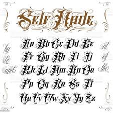 This lettering font tattoo text app is great for calligraphy. Gangster Tattoo Fonts Alphabet Images Nomor Siapa