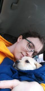 Grace, after a hard day digging in the dirt!