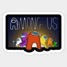 Pc Game Among Us Logo Among Us Free Pc Game T Shirt Teepublic Logo Sticker Aesthetic Stickers Stickers