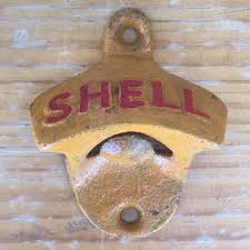 Gold bullet shell bottle opener keychain soda beer key ring bar practical tool. Shell Cast Iron Wall Bottle Opener Kidscollections