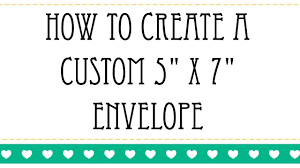 You don't craving to put a photograph of the perished upon the title page in the business that you don't want, but instead, you can put a photograph inside the card. How To Create A Custom 5 X 7 Envelope Youtube