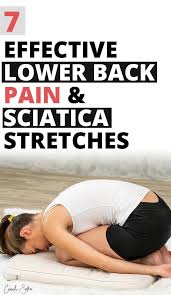The sciatic nerve begins in the lower spine and runs down both legs. 7 Amazing Stretches For Lower Back Pain And Sciatica Relief Coach Sofia Fitness