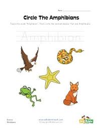 Circle The Amphibians Worksheet Amphibians Pet Care Printables Pet Care