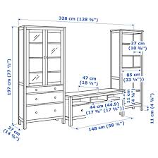 Hemnes Tv Storage Combination White Stain Clear Glass 128 3 8x77 1 2 En 2020 Hemnes Verre Clair Ikea Hemnes