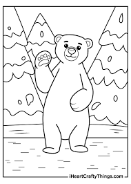 Christmas polar bear coloring pages. Polar Bears Coloring Pages Updated 2021