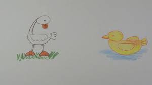 Como Dibujar Un Pato Y Una Oca Youtube