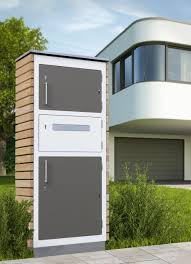 Paketbriefkasten Aus Holz Tolle Idee Paketbriefkasten Paketkasten Briefkasten Modern