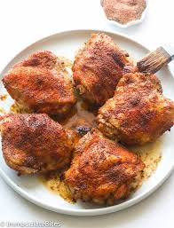 Baked Crispy Chicken Thighs Immaculate Bites Chicken Thights Recipes Chicken Thigh Recipes Baked Crispy Baked Chicken Thighs