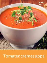 Einfache Tomatencremesuppe Rezept Rezept Tomatencremesuppe Tomatencremesuppe Rezept Suppen Rezept Vegetarisch