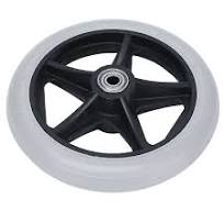 6in 5 Hole Solid Wheel Wheelchair Rollator Caster Hub 608ZZ Metal Bearing.  | eBay
