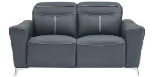 Canapé relax électrique microfibre barizey : Canape Relaxation Electrique 2 Places En Cuir Noir Azzuro