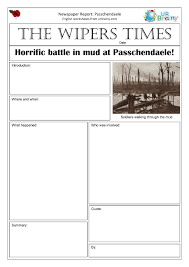 Your headline is actually the part of your news report where you are to make or break because of the fact that this is also the. Newspaper Report Ww1 Passchendaele First World War By Urbrainy Com
