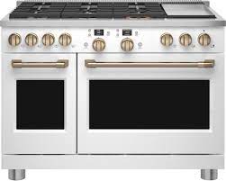 Check spelling or type a new query. Cafe C2y486p4tw2 48 Inch Smart Professional Dual Fuel Range With 6 Sealed Burners Double Oven 8 25 Cu Ft Total Capacity True Convection With Reverse Air Self Clean Steam Option Wi Fi Tri Ring Burner Star K