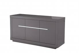 The assi white and grey gloss sideboard is the latest fashion in high gloss furniture for modern and contemporary homes. Monte Carlo 3 Door Grey High Gloss Sideboard With Led Modish Furnishing