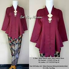 Beli Set Ploy Maroon Dari Butik Reni Afriliah Butikafrilianti Jakarta Pusat Hanya Di Bukalapak Batik Fashion Kebaya Modern Dress Muslim Fashion