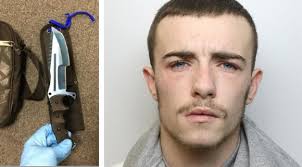 First picture of Swindon cannabis dealer's zombie knife