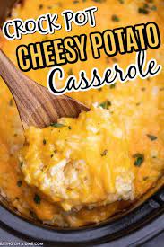 Crock Pot Cheesy Potato Casserole Recipe In 2021 Potatoe Casserole Recipes Cheesy Potatoes Crock Pot Cheesy Potatoes Recipe