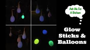 Stretchy large pool balloons glow sticks. Glow Sticks And Balloons Youtube