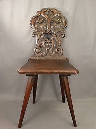 19thc Antique Victorian Era North Wind Mythological Wood Carved Old Parlor Chair Chair Antique Chairs Home Decor