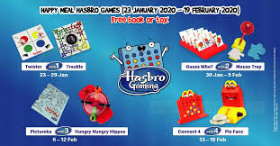 Mcdonald s latest happy meal toys features hasbro games till 19 february 2020. Hasbro Gaming Mcdonald S Happy Meal Toys 2020 Lazada Ph