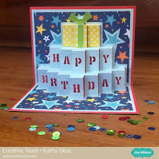 Pop Up Birthday Card With Kathy Happy Birthday Cards Diy Pop Out Cards Birthday Cards Diy